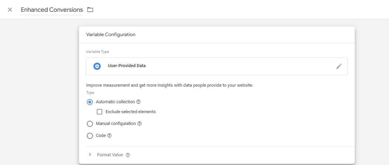 Enhanced Conversions in Google Tag Manager